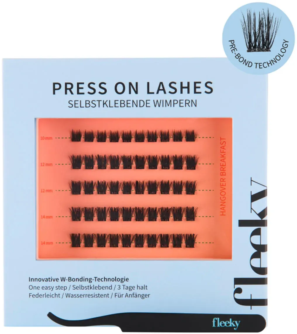 fleeky Press-On Lashes Natural – Hangover Breakfast