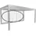 Biohort Klarglas Gr. 5,5 m rechts 512,5 x 234,9 cm dunkelgrau/metallic
