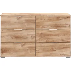 Schubkastenkommode WIMEX "Easy", braun (plankeneichefarben), B:130cm H:83cm T:41cm, Sideboards