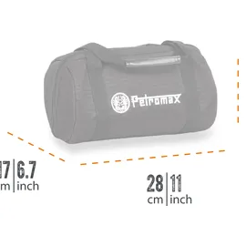 Petromax Transporttasche 0,5 l Nylon grau