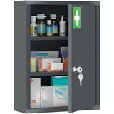 Pangivo Medizinschrank, Schiefer, Metall, 40x53.5x15 cm, Badezimmer, Badezimmerschränke, Medizinschränke
