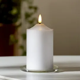 Star Trading LED Stumpenkerze 15 cm weiß