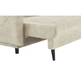 Sofa.de Schlafsofa Mikrofaser 2-Sitzer Beige