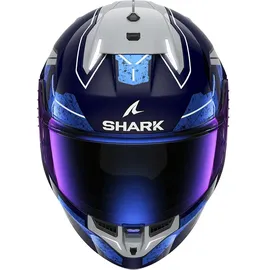 Shark Skwal i3 Rhad Integralhelm - Violett/Blau/Hellgrau / XL