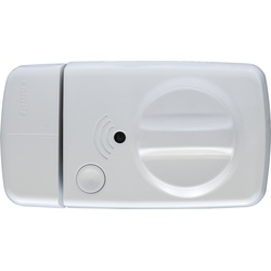 ABUS Tür-Zusatzschloss 7010A mit Alarm, weiß, verschiedenschließend