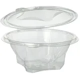 Papstar Feinkost- und Salatschalen mit Klappdeckel rund 750 ml Ø 17,4 cm 300 St. Glasklar