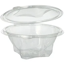 Papstar Feinkost- und Salatschalen mit Klappdeckel rund 750 ml Ø 17,4 cm 300 St. Glasklar