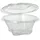 Papstar Feinkost- und Salatschalen mit Klappdeckel rund 750 ml Ø 17,4 cm 300 St. Glasklar