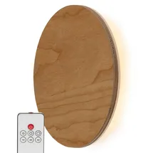 NORTHPOINT LED Wandleuchte Indirektes Licht Echtholz (Fernbedienung mit Timer)