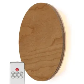 NORTHPOINT LED Wandleuchte Indirektes Licht Echtholz (Fernbedienung mit Timer)