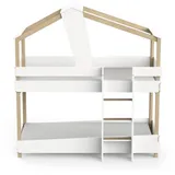 Demeyere Etagenbett Timber 90 x 200 cm Eiche lackiert