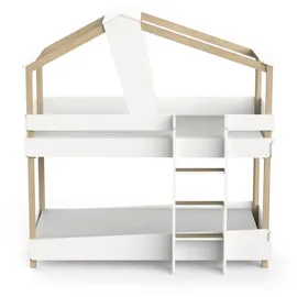 Demeyere Etagenbett Timber 90 x 200 cm Eiche lackiert