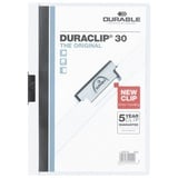 Durable Duraclip 30 Klemmmappe A4, weiß