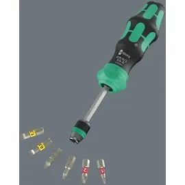 WERA Kraftform Kompakt 26 RA-R Bit-Schraubendreher 6-tlg. schwarz/grün