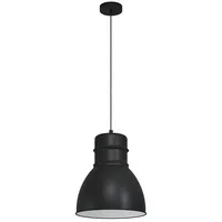 EGLO EBURY Hängeleuchte, schwarz, weiss