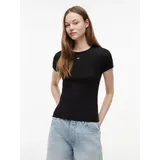 Tommy Hilfiger Dw0dw17383 Kurzarm-T-Shirt Black XS