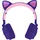 Avizar Kopfhörer mit LED Katzenohren Design Fuchsia