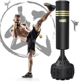 Dripex 165cm Freistehender Boxsack Standboxsäcke, MMA Boxpartner Boxing Trainer Heavy Duty Punchingsäcke Boxsack mit 19 Saugnäpfen