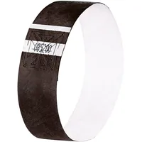 Sigel Einlassbänder Super Soft, 120 Stück, schwarz, Festival Armbänder