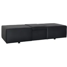 W.Schillig Hocker taboo Leder 130 x 41 x 64 cm Rot