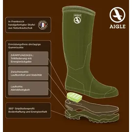 Aigle Parcours 2 Var Gummistiefel schwarz 42