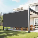 Vevor Sonnenschutztuch 244 x 366 cm Schwarz HDPE 140 g/m2