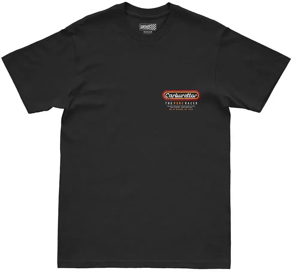 Pure Racer Carburettor Kurzarm-t-shirt - Black - S