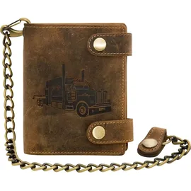 GREENBURRY Vintage Geldbörse VIII Herren Portemonnaie braun