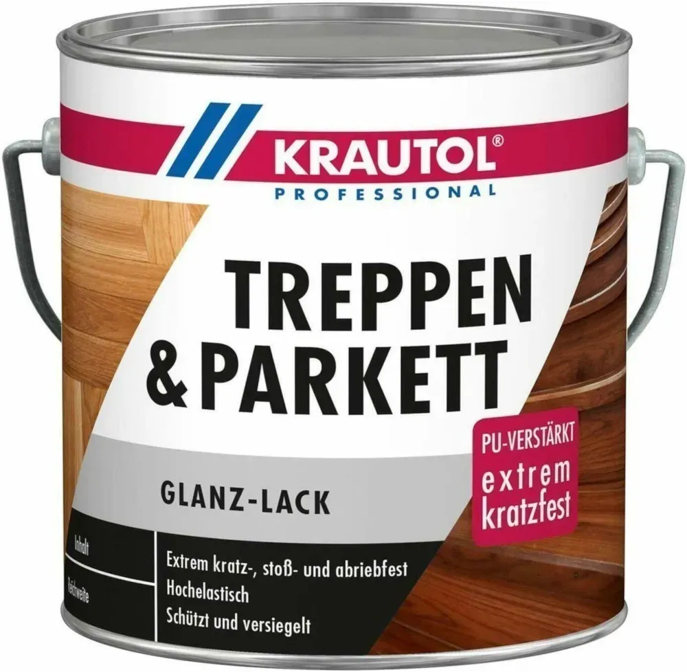 KRAUTOL TREPPEN- & PARKETTLACK | farblos - glänzend - 2,5ltr
