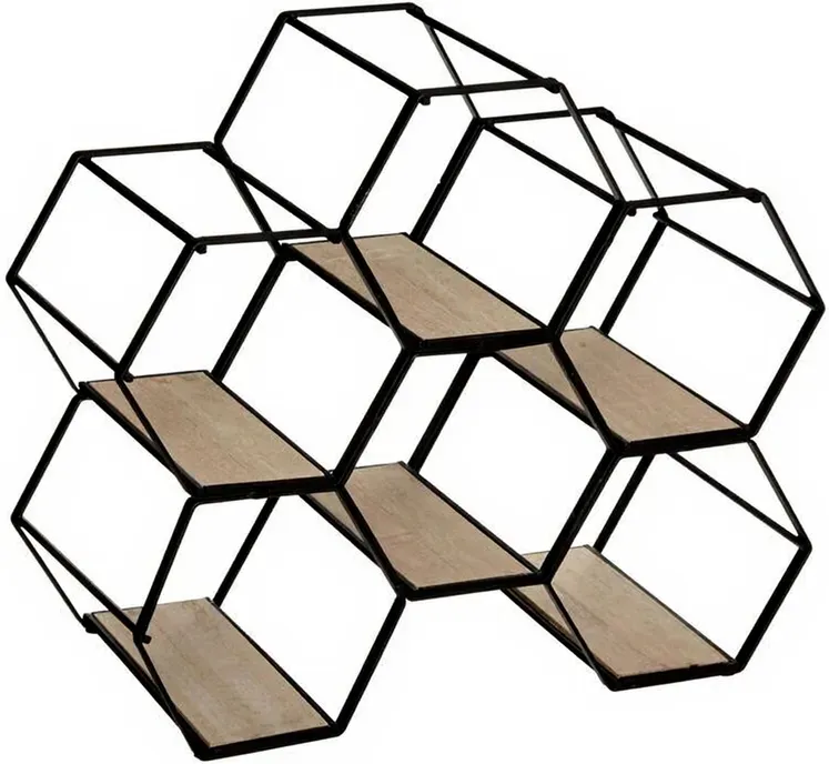 Atmosphera Künstlerischer Flaschenhalter aus Metall für 6 Flaschen