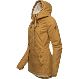 Ragwear Damen warme kurze Winterjacke mit Kapuze Monade Intl Camel22 Gr. XL - XL