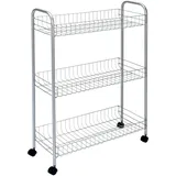 Metaltex Allzweckwagen 3-Etagen 56 x 23 x 84 cm Slim Deluxe Polytherm