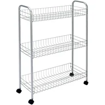 Metaltex Allzweckwagen 3-Etagen 56 x 23 x 84 cm Slim Deluxe Polytherm