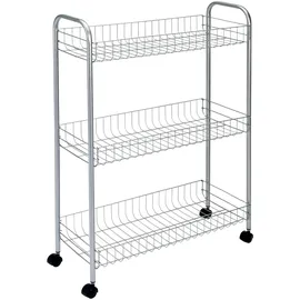 Metaltex Allzweckwagen 3-Etagen 56 x 23 x 84 cm Slim Deluxe Polytherm
