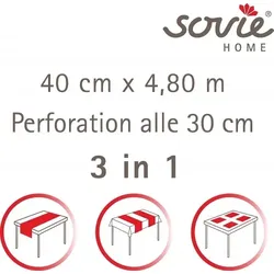 Sovie HOME Tischläufer Cars aus Linclass® Airlaid 40 cm x 4,80 m, 1 Stück - Autos Kinder Party