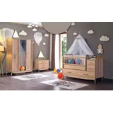 Säugling Zimmer Schlafzimmer Komplettzimmer Baby Bett Schrank Kommode 3tlg.