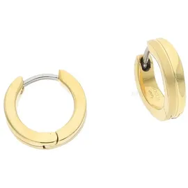 Boccia Titanium Creolen 0563-06 Titan goldplattiert
