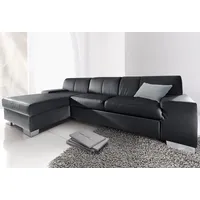 DOMO collection Ecksofa »Star L-Form«, wahlweise mit Bettfunktion schwarz