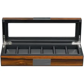 Rothenschild Uhrenbox für 6 Uhren aus Holz Ebony