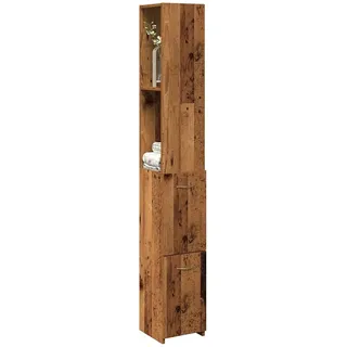 vidaXL Badezimmerschrank Altholz-Optik 25x25x170 cm Holzwerkstoff