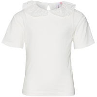 VERO MODA GIRL - T-Shirt Vmpanna Glenn Collar in snow white, Gr.146/152,