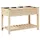 vidaXL Pflanzkasten mit Rankgitter 115 x 59 x 76,5 cm Beige