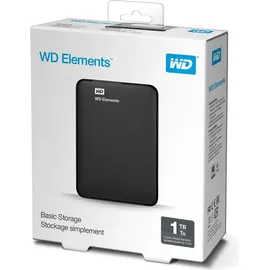 Western Digital Elements Portable 1 TB USB 3.0 schwarz WDBUZG0010BBK-WESN