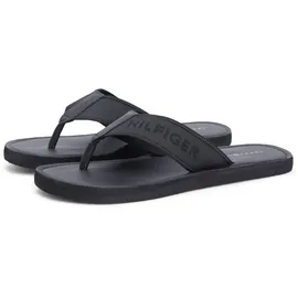 Tommy Hilfiger HILFIGER LEATHER BEACH SANDAL Herren Schwarz 44