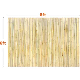 Vevor Bambusmatte Sichtschutzzaun Sichtschutz Bambus Gartenzaun 2,4x1,8m