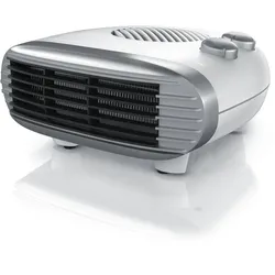 Brandson Heizlüfter 2000W, einstellbares Thermostat, Überhitzungsschutz, Automatische Abschaltung, 3 Leistungsstufen, Weiß/Silber