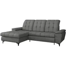 Mirjan24 Ecksofa Crystal, Eckcouch mit Bettkasten und Schlaffunktion, Wellenfeder, L-Form (Farbe: Manila 16, Seite: Links) - Couches, Wohnlandschaften, Ecksofas