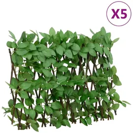 vidaXL Rankgitter mit Künstlichem Efeu 180 x 30 cm Grün 5 St.