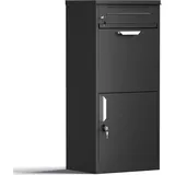 Wiltec XPOtool Paketkasten Schwarz inkl. Zeitungsfach