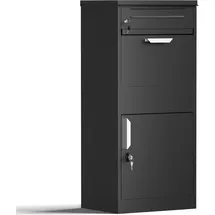 Wiltec XPOtool Paketkasten Schwarz inkl. Zeitungsfach